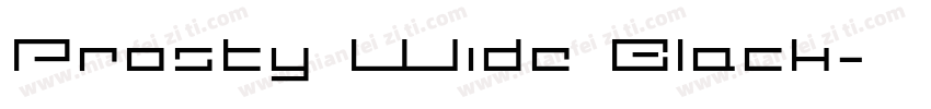 Prosty Wide Black字体转换